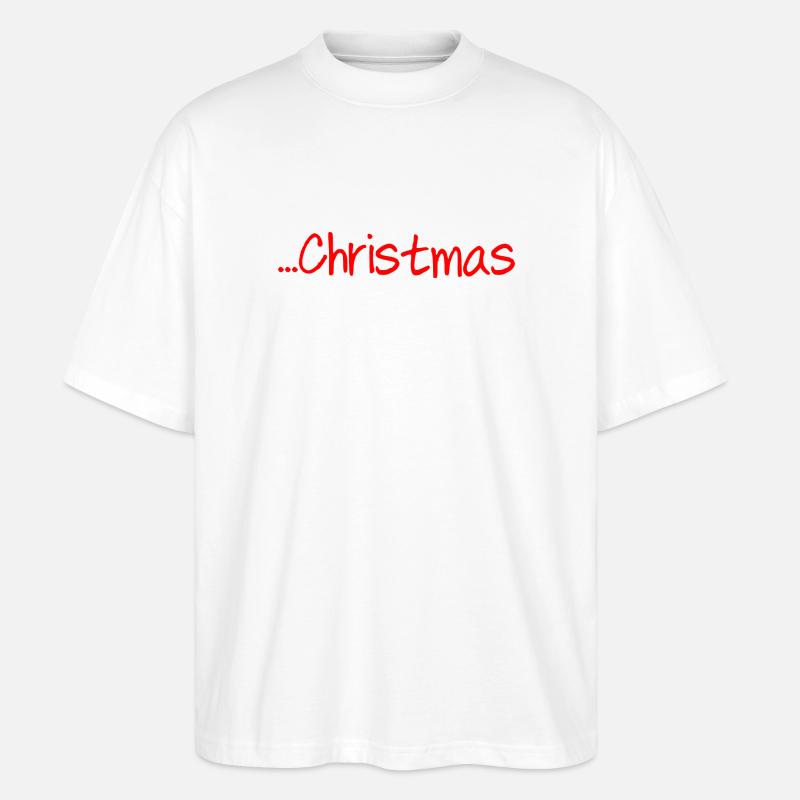 Frohe Weihnachten - Stanley/Stella Oversized Unisex Bio T-Shirt Blaster 2.0 - Weiß
