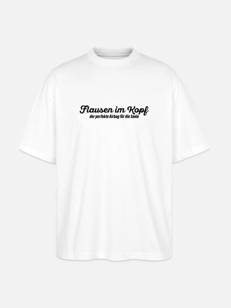 Flausen im Kopf - Stanley/Stella Oversized Unisex Bio T-Shirt Blaster 2.0 - Weiß