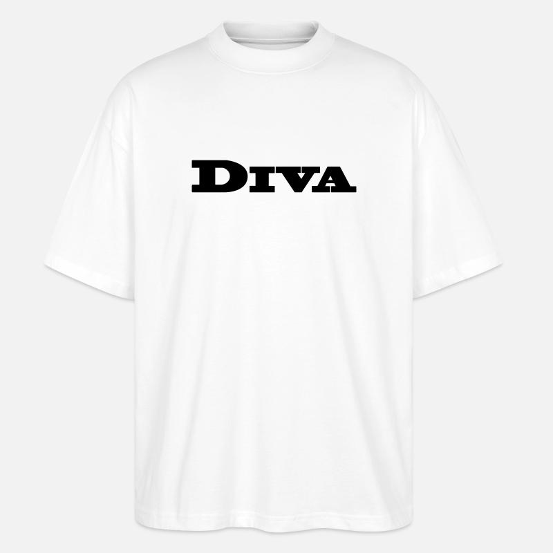 DIVA - Stanley/Stella Oversized Unisex Bio T-Shirt Blaster 2.0 - Weiß