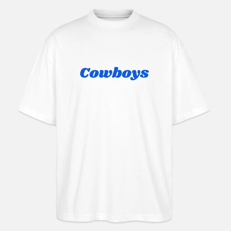 Cowboys - T-shirt bio Blaster 2.0 coupe oversize Stanley/Stella Unisexe - blanc