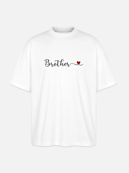 Bruder - Bruderherz - Stanley/Stella Oversized Unisex Bio T-Shirt Blaster 2.0 - Weiß