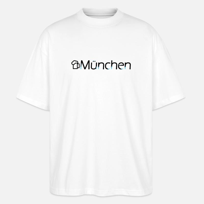 Farbexplosion Tuschezeichnung - Stanley/Stella Oversized Unisex Bio T-Shirt Blaster 2.0 - Weiß