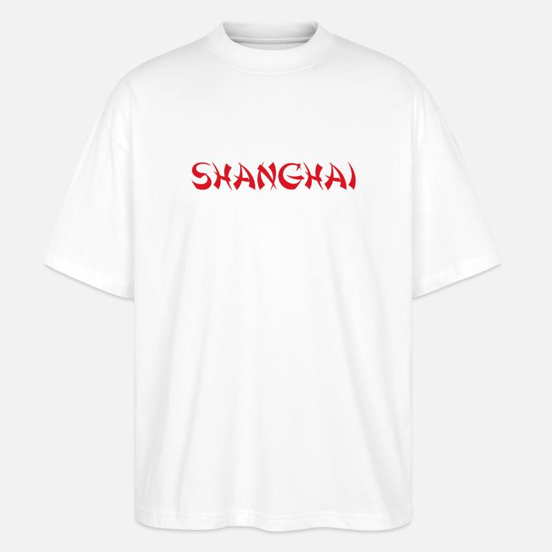 SHANGHAI - Stanley/Stella Oversized Unisex Bio T-Shirt Blaster 2.0 - Weiß