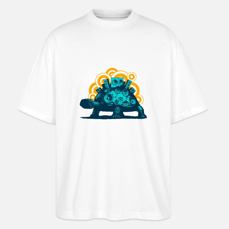 Mobile Sound System (o. text) - Stanley/Stella Oversized Unisex Bio T-Shirt Blaster 2.0 - Weiß