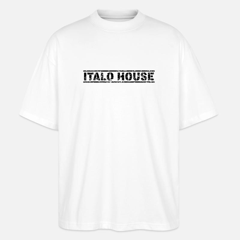 Italo House - Stanley/Stella Oversized Unisex Bio T-Shirt Blaster 2.0 - Weiß
