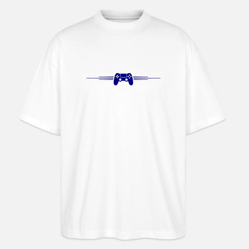 Gamepad Controller  - Stanley/Stella Oversized Unisex Bio T-Shirt Blaster 2.0 - Weiß