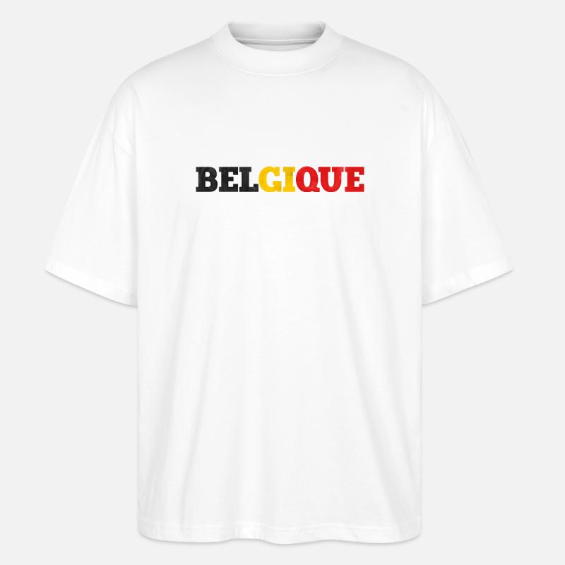 Belgien - Stanley/Stella Oversized Unisex Bio T-Shirt Blaster 2.0 - Weiß