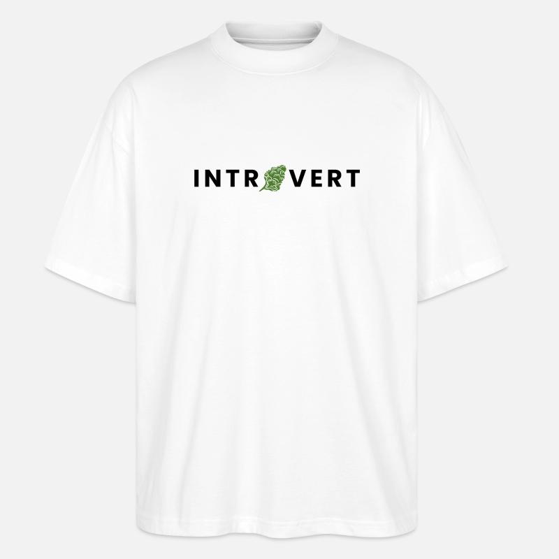 introvert - Stanley/Stella Oversized Unisex Bio T-Shirt Blaster 2.0 - Weiß