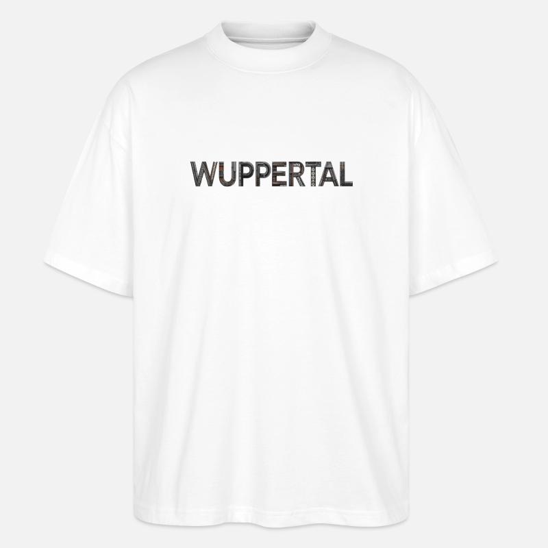 WUPPERTAL – Industrial Architectural Typography - Stanley/Stella Oversized Unisex Bio T-Shirt Blaster 2.0 - Weiß
