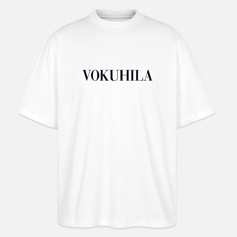Vokuhila - Stanley/Stella Oversized Unisex Bio T-Shirt Blaster 2.0 - Weiß