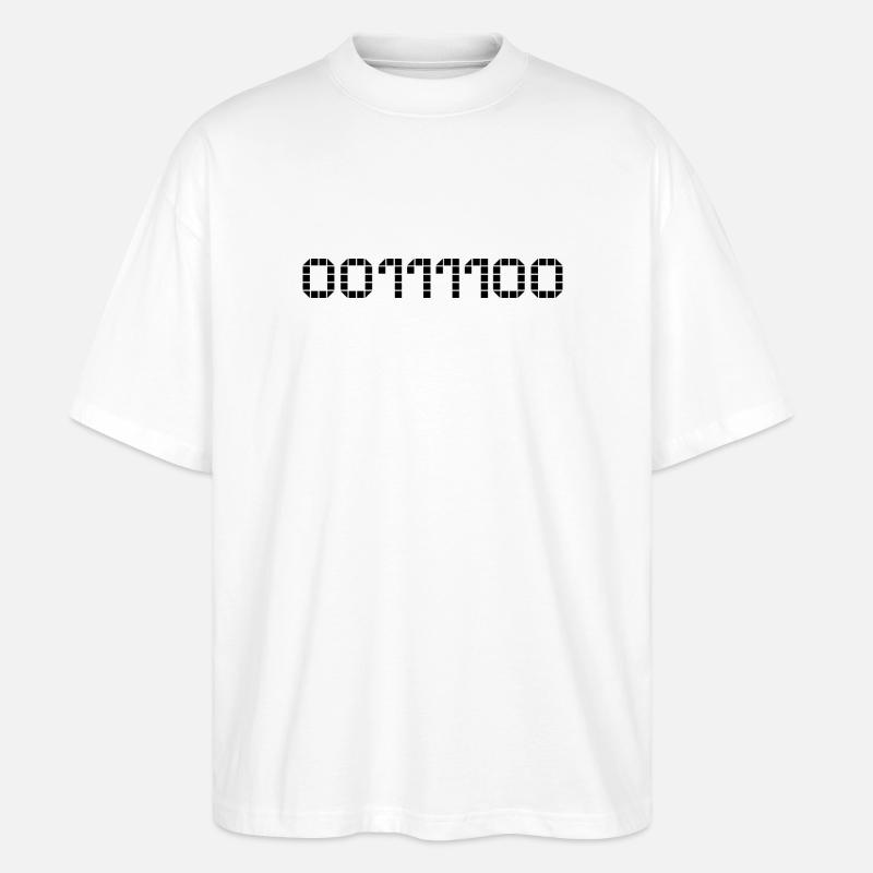 Binary notation - 60 - Stanley/Stella Oversized Unisex Organic T-shirt Blaster 2.0 - white