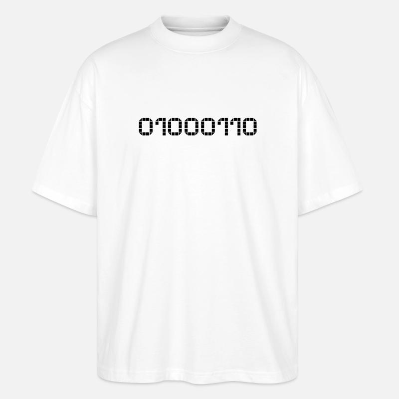 Binary notation - 70 - Stanley/Stella Oversized Unisex Organic T-shirt Blaster 2.0 - white