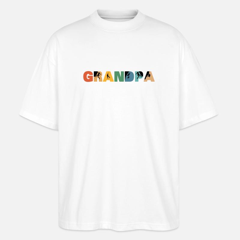 Grimpeur Papi Alpiniste Papi - T-shirt bio Blaster 2.0 coupe oversize Stanley/Stella Unisexe - blanc