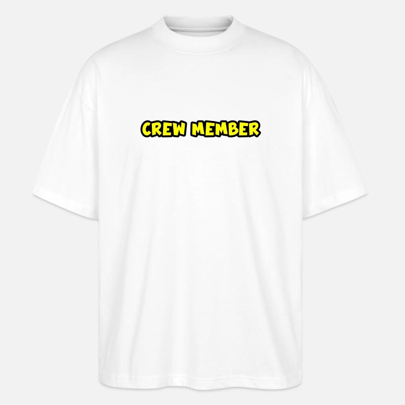 Membre d’équipage - T-shirt bio Blaster 2.0 coupe oversize Stanley/Stella Unisexe - blanc