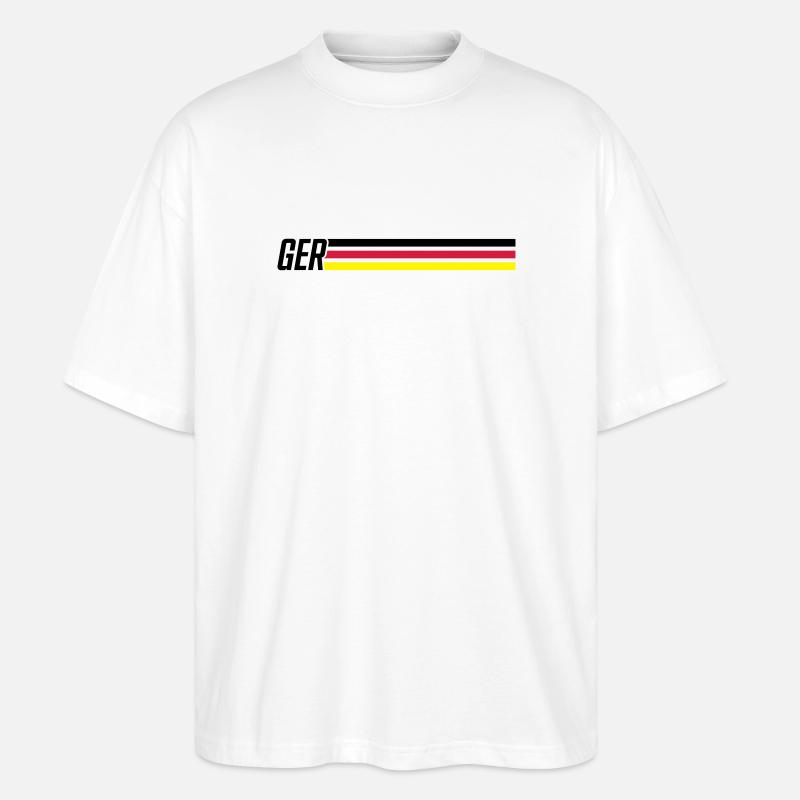 germany team deutschland - Stanley/Stella Oversized Unisex Bio T-Shirt Blaster 2.0 - Weiß