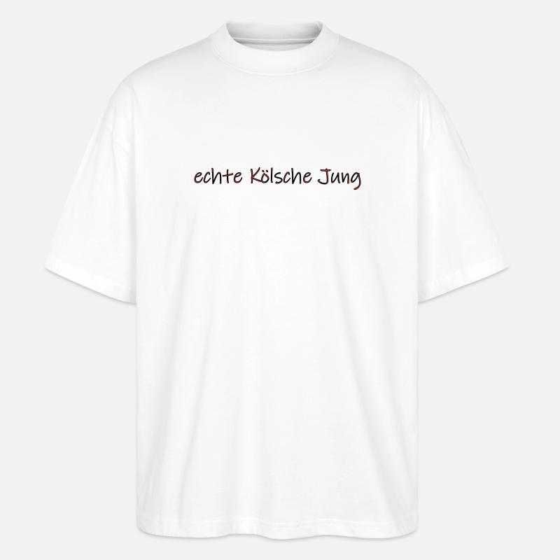 echte Kölsche Jung - Stanley/Stella Oversized Unisex Bio T-Shirt Blaster 2.0 - Weiß