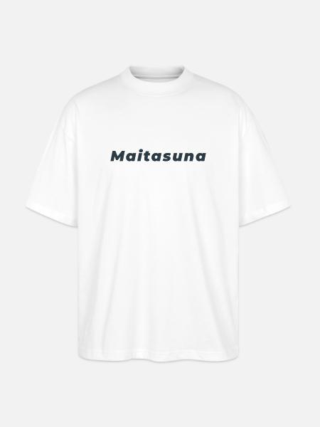Maitasuna: Minimalist Basque Love - Stanley/Stella Oversized Unisex Organic T-shirt Blaster 2.0 - white