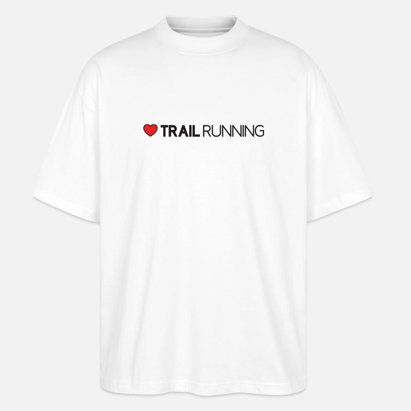 J’adore le trail running - T-shirt bio Blaster 2.0 coupe oversize Stanley/Stella Unisexe - blanc