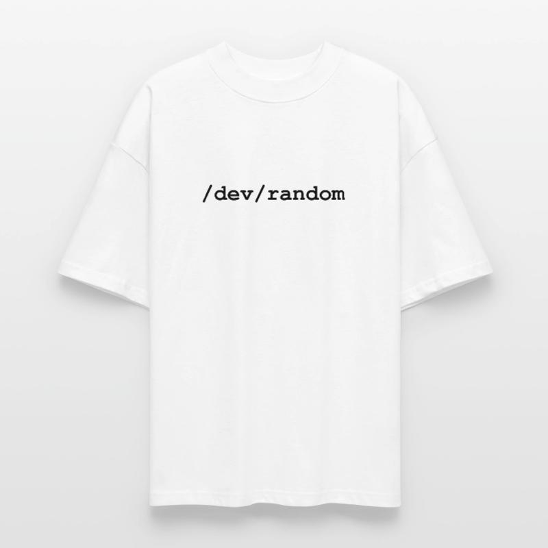 Linux random number generator - /dev/random Stanley/Stella Oversized Unisex Organic T-shirt Blaster 2.0