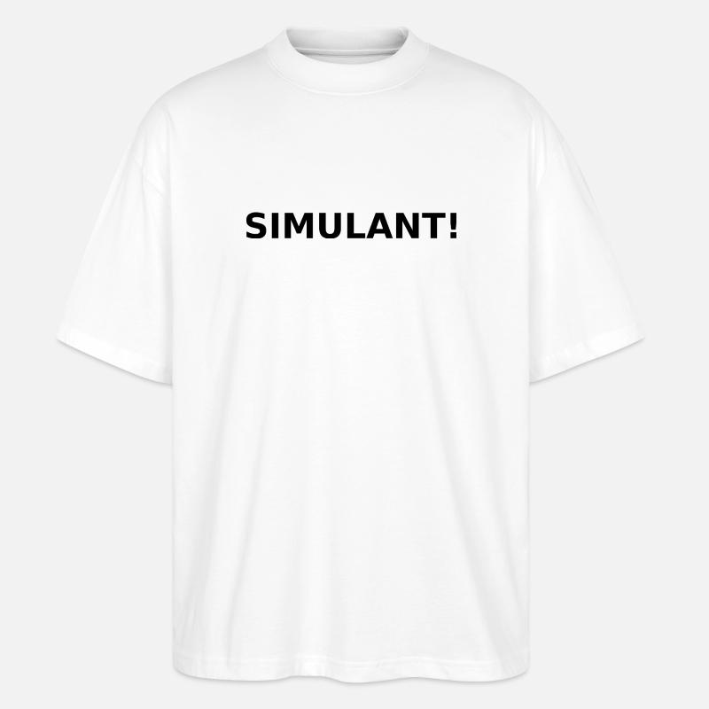 Simulateur! - T-shirt bio Blaster 2.0 coupe oversize Stanley/Stella Unisexe - blanc