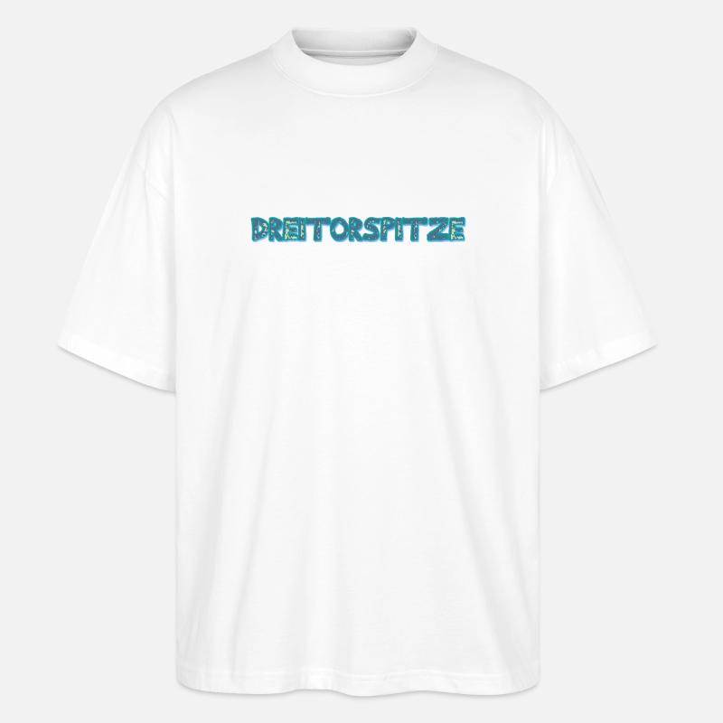 Berg Dreitorspitze - Stanley/Stella Oversized Unisex Bio T-Shirt Blaster 2.0 - Weiß
