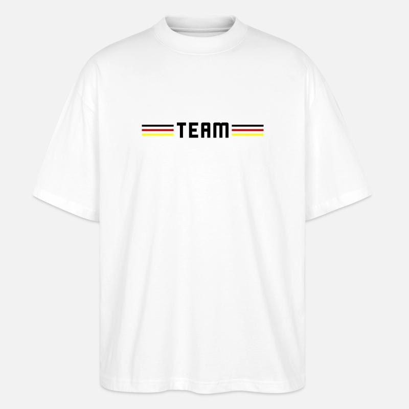 Équipe Allemagne - T-shirt bio Blaster 2.0 coupe oversize Stanley/Stella Unisexe - blanc