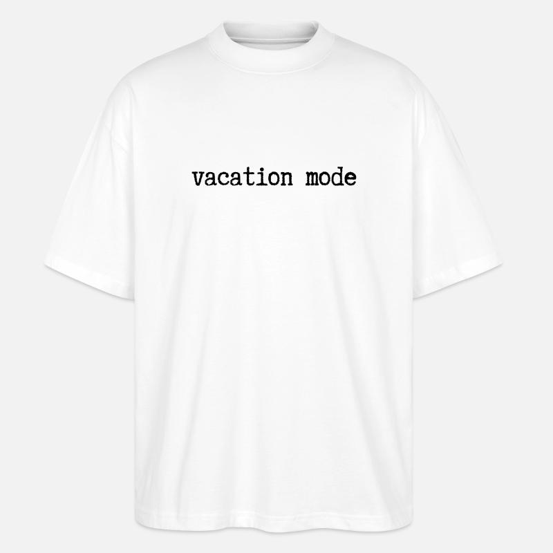 URLAUBSMODUS - Stanley/Stella Oversized Unisex Bio T-Shirt Blaster 2.0 - Weiß
