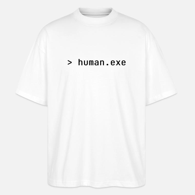 human.exe - Stanley/Stella Oversized Unisex Bio T-Shirt Blaster 2.0 - Weiß
