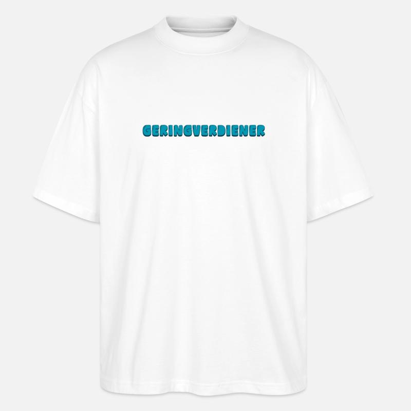 Geringverdiener - Stanley/Stella Oversized Unisex Bio T-Shirt Blaster 2.0 - Weiß