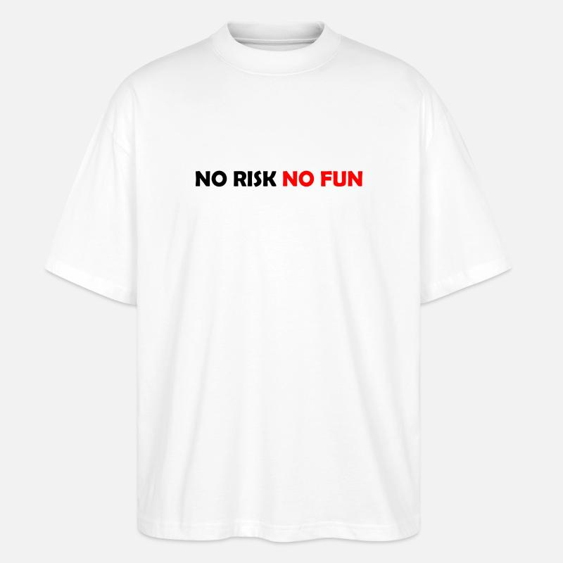 Spiel mutig oder bleib zu Hause - Stanley/Stella Oversized Unisex Bio T-Shirt Blaster 2.0 - Weiß