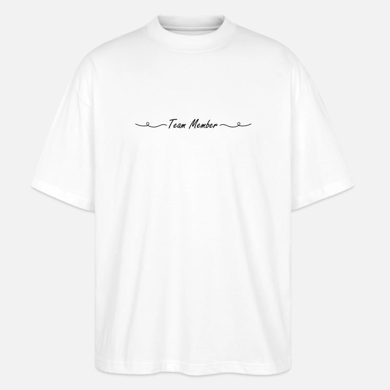 Team Mitglied - Stanley/Stella Oversized Unisex Bio T-Shirt Blaster 2.0 - Weiß