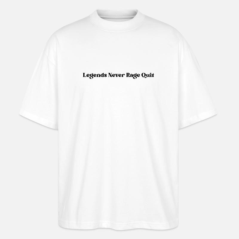 Legends Never Rage Quit - Stanley/Stella Oversized Unisex Bio T-Shirt Blaster 2.0 - Weiß
