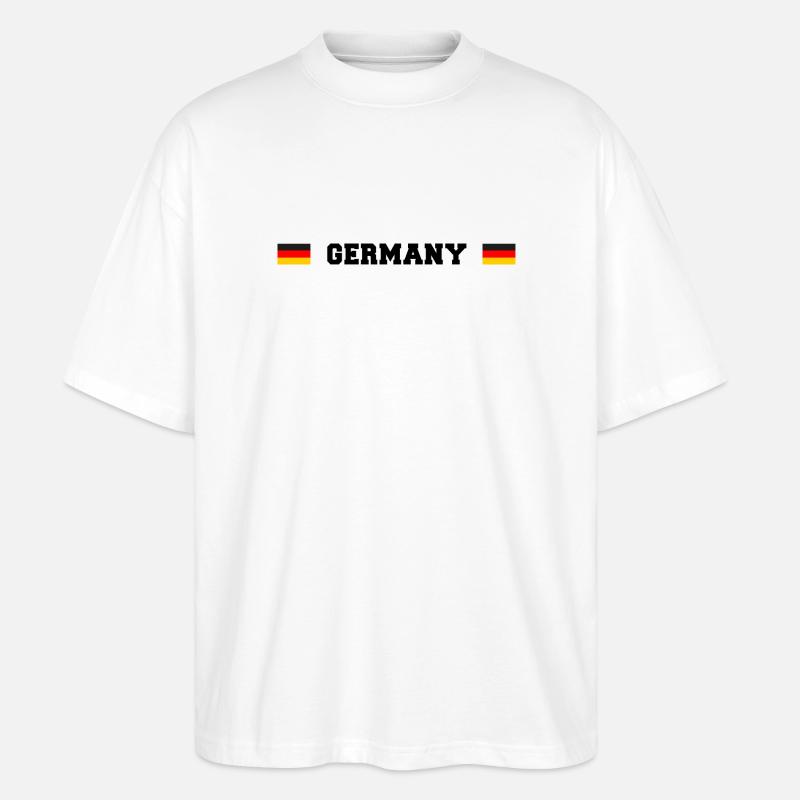 DE Fanshirt - Stanley/Stella Oversized Unisex Bio T-Shirt Blaster 2.0 - Weiß
