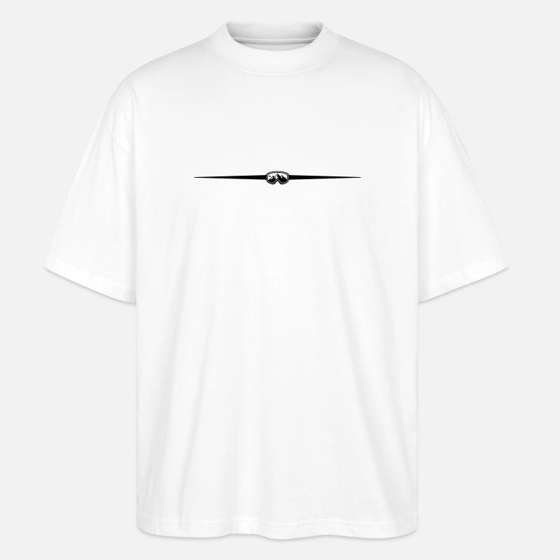 Stations de ski Ski Goggles Line - T-shirt bio Blaster 2.0 coupe oversize Stanley/Stella Unisexe - blanc