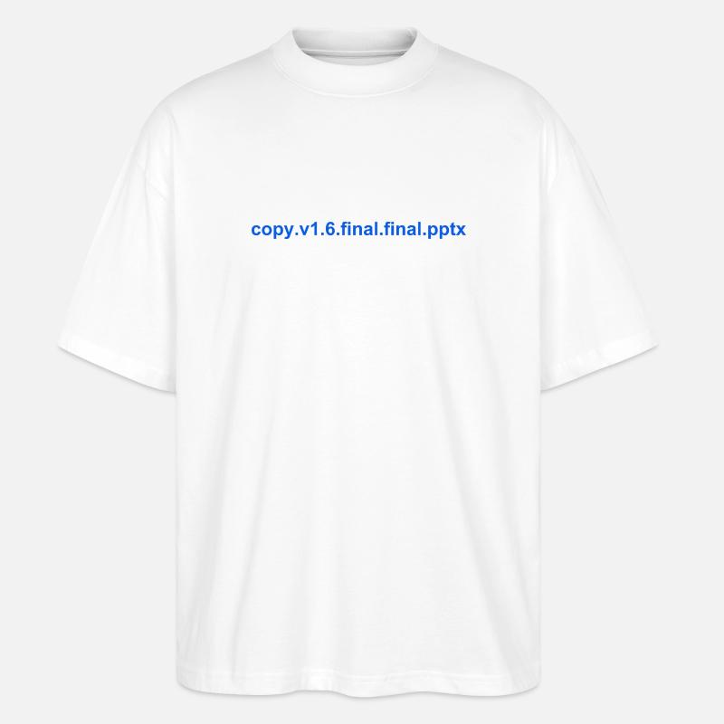 Le PowerPoint final - T-shirt bio Blaster 2.0 coupe oversize Stanley/Stella Unisexe - blanc