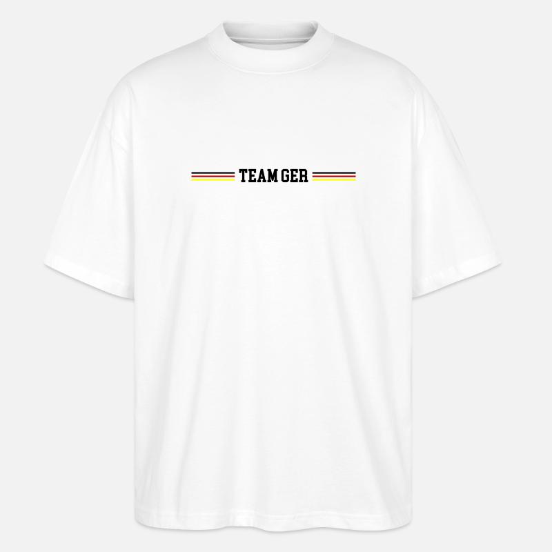 Équipe Allemagne - T-shirt bio Blaster 2.0 coupe oversize Stanley/Stella Unisexe - blanc