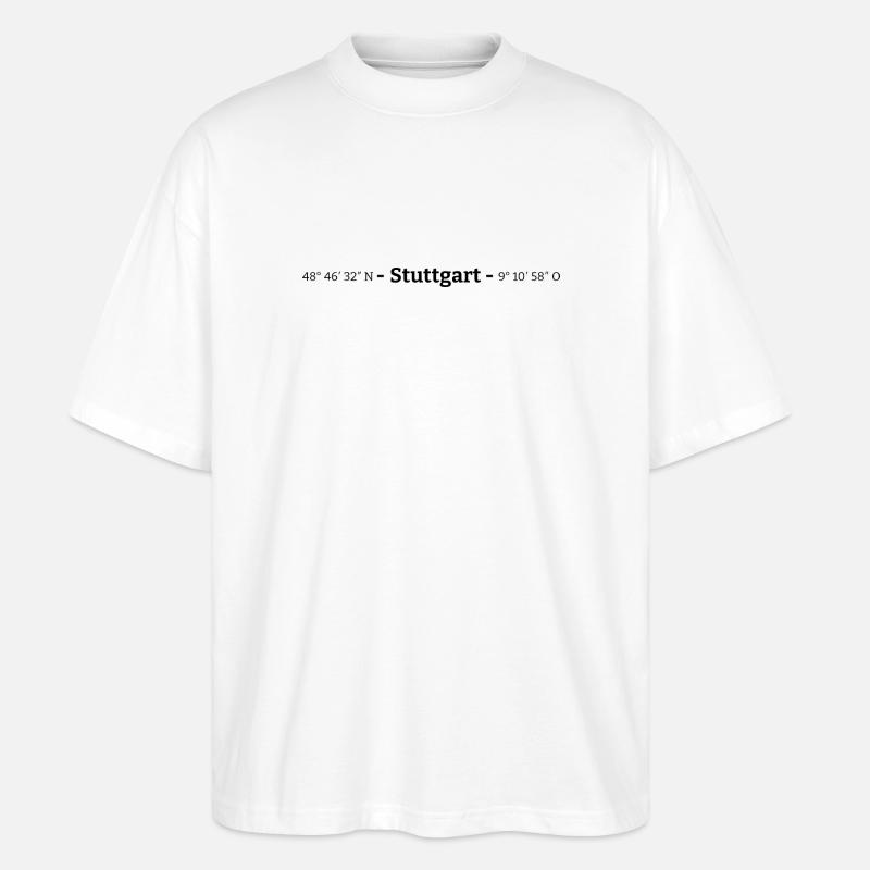 Coordinates Stuttgart - Stanley/Stella Oversized Unisex Organic T-shirt Blaster 2.0 - white