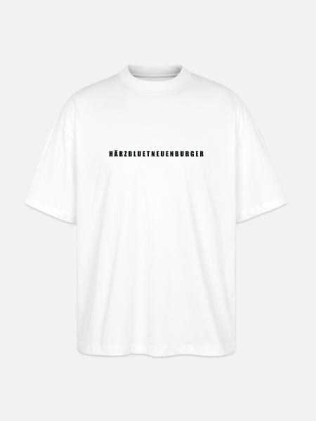 Härzbluetneuenburger Kanton Neuenburg - Stanley/Stella Oversized Unisex Bio T-Shirt Blaster 2.0 - Weiß