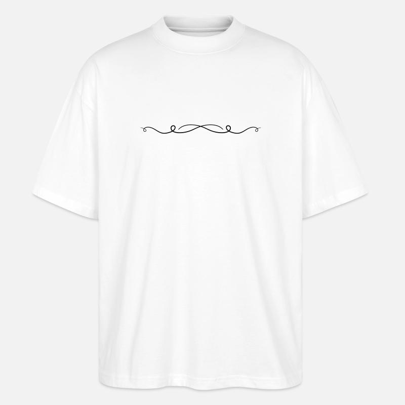 Ornament Linie - Stanley/Stella Oversized Unisex Bio T-Shirt Blaster 2.0 - Weiß
