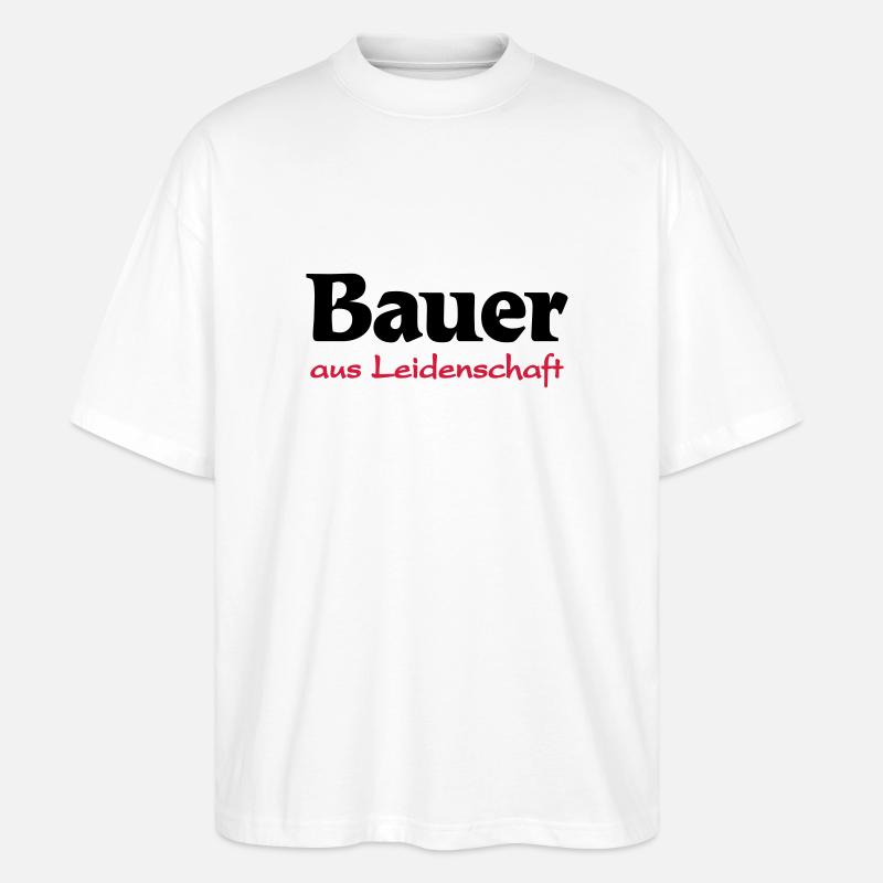 Bauer-aus Leidenschaft - Stanley/Stella Oversized Unisex Bio T-Shirt Blaster 2.0 - Weiß