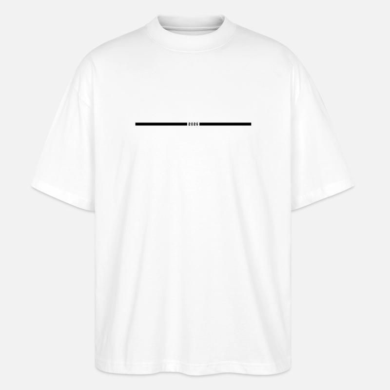 2026 årgang - Stanley/Stella Oversize Unisex Øko T-shirt Blaster 2.0 - hvid