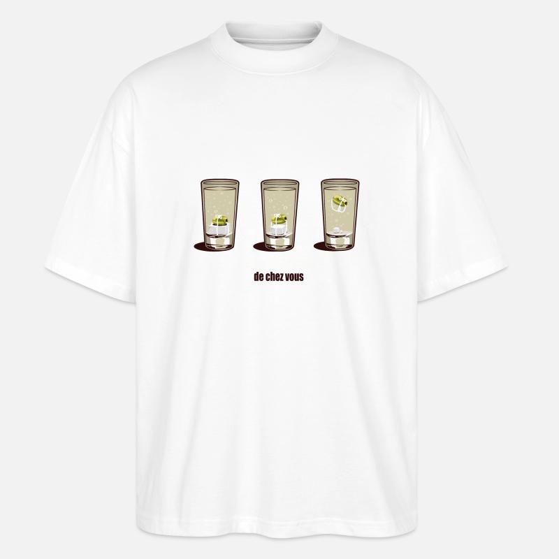 Petit Grégory le coktail. - T-shirt bio Blaster 2.0 coupe oversize Stanley/Stella Unisexe - blanc