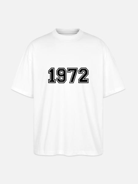 1972 - Stanley/Stella Oversized Unisex Bio T-Shirt Blaster 2.0 - Weiß