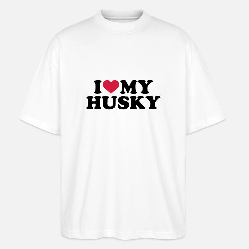 Husky - Stanley/Stella Oversized Unisex Bio T-Shirt Blaster 2.0 - Weiß