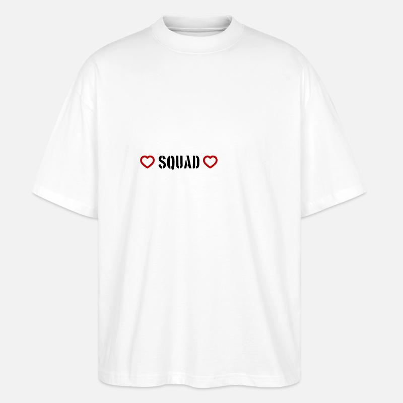 Squad Herz - Stanley/Stella Oversized Unisex Bio T-Shirt Blaster 2.0 - Weiß