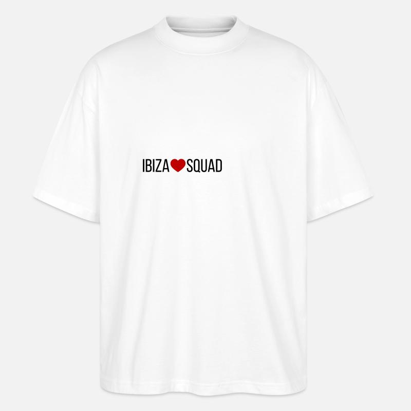 Ibiza Squad Herz - Stanley/Stella Oversized Unisex Bio T-Shirt Blaster 2.0 - Weiß