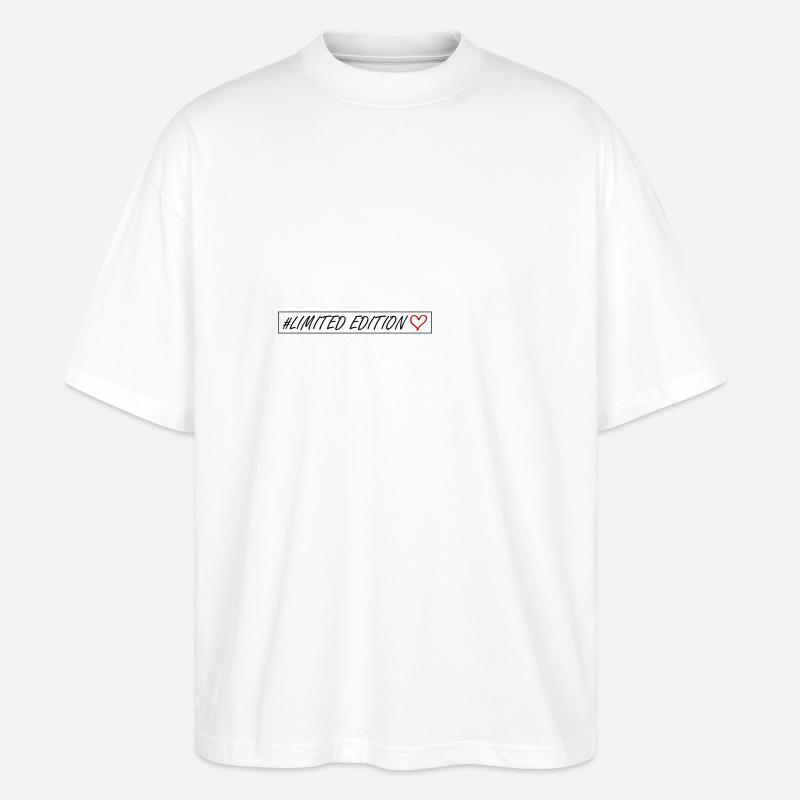 Cœur en édition limitée - T-shirt bio Blaster 2.0 coupe oversize Stanley/Stella Unisexe - blanc