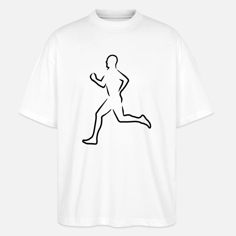 6061912 121582003 Laeufer - Stanley/Stella Oversized Unisex Bio T-Shirt Blaster 2.0 - Weiß