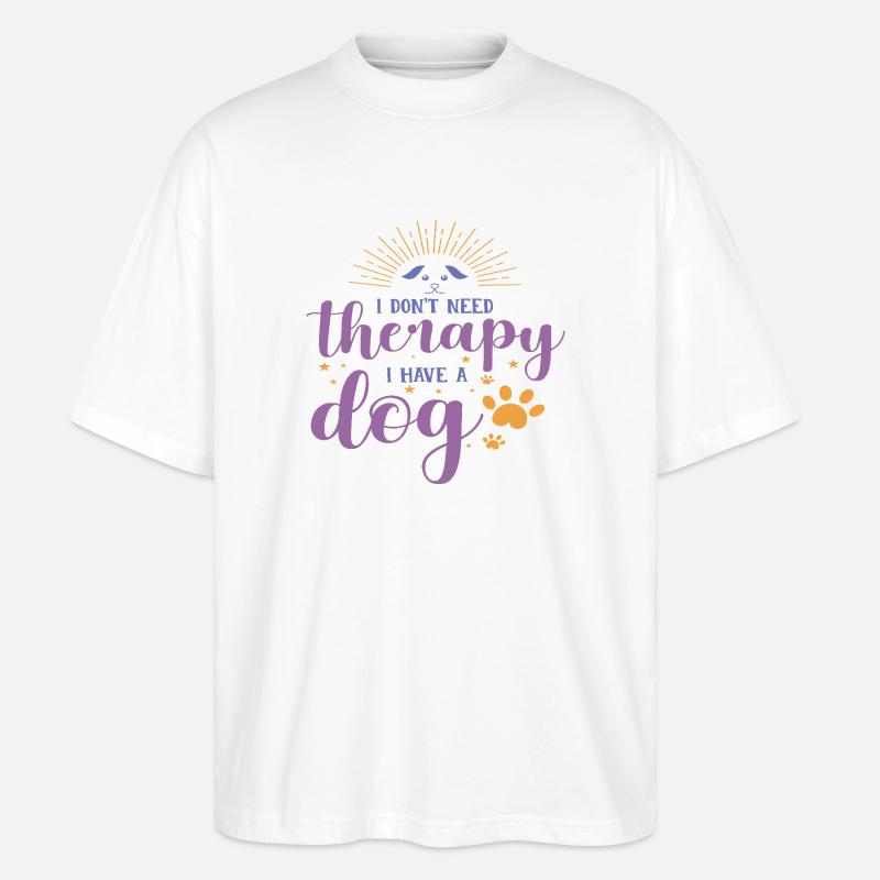 No Therapy - Stanley/Stella Oversized Unisex Bio T-Shirt Blaster 2.0 - Weiß