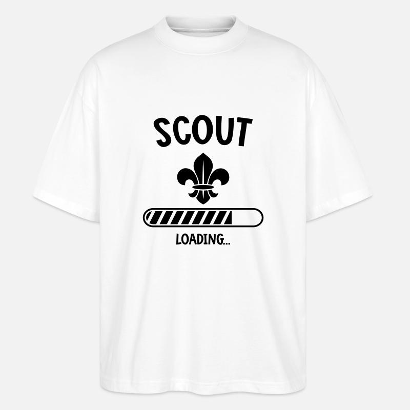 Scout Loading - T-shirt bio Blaster 2.0 coupe oversize Stanley/Stella Unisexe - blanc